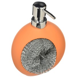 Wenko 3621113100 Dispensador de Jabon Liquido Modelo Carnival, Naranja