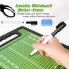 RoseFlower Rugby Coaching Board, Wipe Clean Double-Sided Rugby Tactics Board