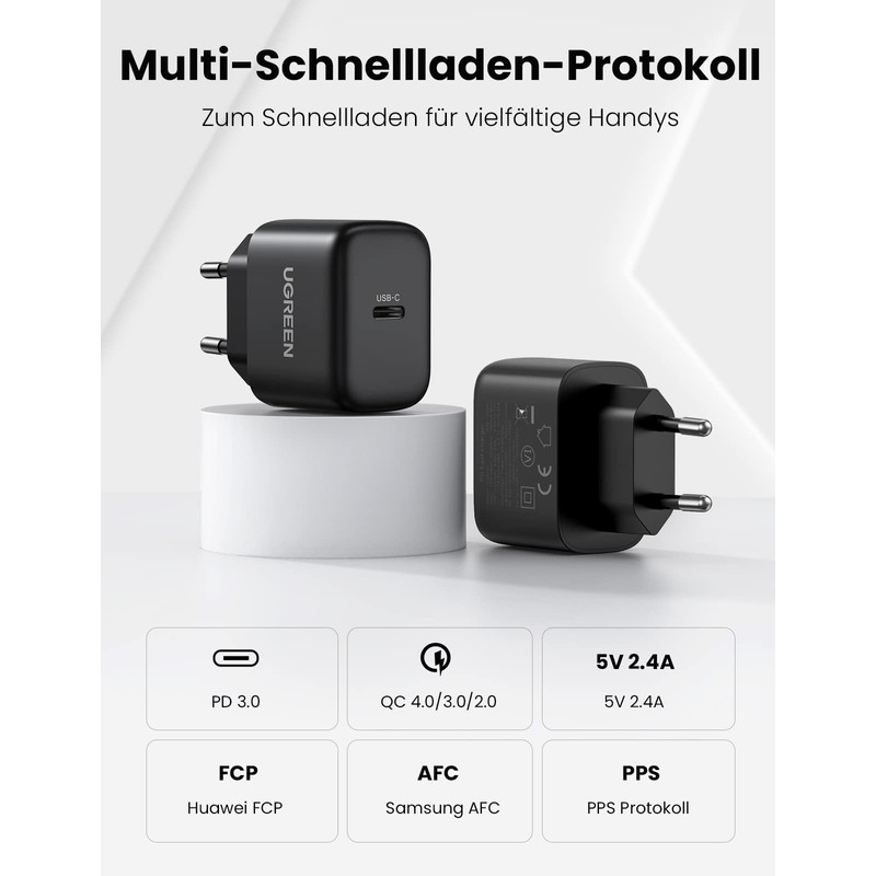 UGREEN USB-C 25W PD Wall Charger