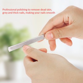 Lima de Uñas Acero Inoxidable Punta de Dedo de Metal Cutícula Alicate Cortador de Uñas Alicates Tijeras Herramienta de Manicura Para Manicura Pedicura 5 Piezas