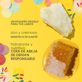 Burt's Bees Paquete de fiesta de bálsamo labial: pastel de cumpleaños, cono de waffle, tarta de fresa y galletas y crema, hidratante todo el día, sin 