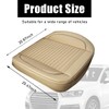 Ziciner Car Seat Bottom Cover Pad, 24.4"×21.7" Leather Vehicle Seat