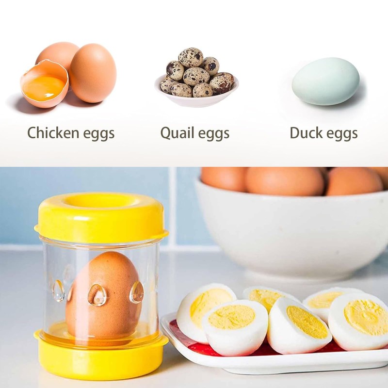 Manual Egg Peeler Kitchen Tool, Hand Cranked Boiled Egg Sheller,