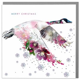 Lola Design - Wildlife Wonderful Christmas Cards - Blank Cards and Envelopes - Canadian Goose