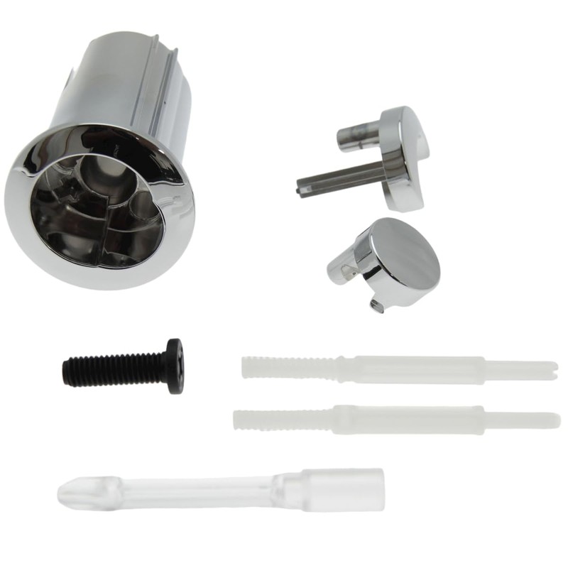 Roca AH0001800R Dual Flush Chrome Push Button - Threaded Rods,