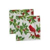 Holly And Songbirds White & Silver Cocktail Napkins - 20