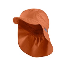 Sterntaler Unisex Peaked Cap Neck Basic with Ties Sun Hat, rust, 53