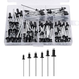 Wolfride Blind Rivets Aluminum One Size Fits All Blind Rivets Blind Rivet Fasteners Corrosion Resistance Pressure Resistant 120 Pcs Set