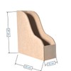 Revistero de madera (MDF) organizador de escritorio, archivero