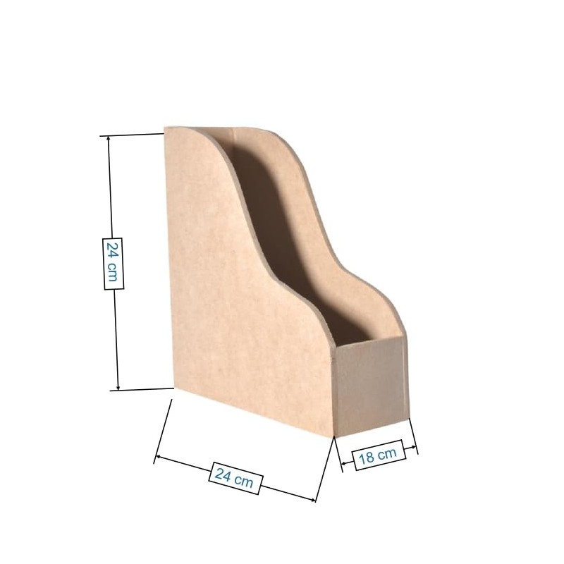 Revistero de madera (MDF) organizador de escritorio, archivero