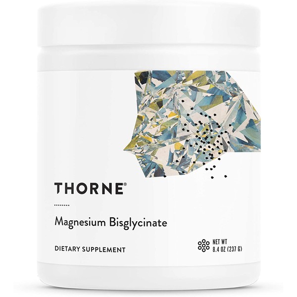 Thorne Magnesium Bisglycinate - Powdered Magnesium Formula - Supports Restful Sleep, Muscle Relaxation, and Heart Health - Sports Performance - Gluten-Free - Unflavored - 8.4 Oz - 60 Servings