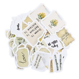 46Pcs Motivational Scrapbooking Stickers, Inspirational Quotes Stickers, Emotions Scrapbook Sticker, Emotions Sticker for Photo Album, Memory Album, Scrapbook, Journal, Notebooks, Laptop