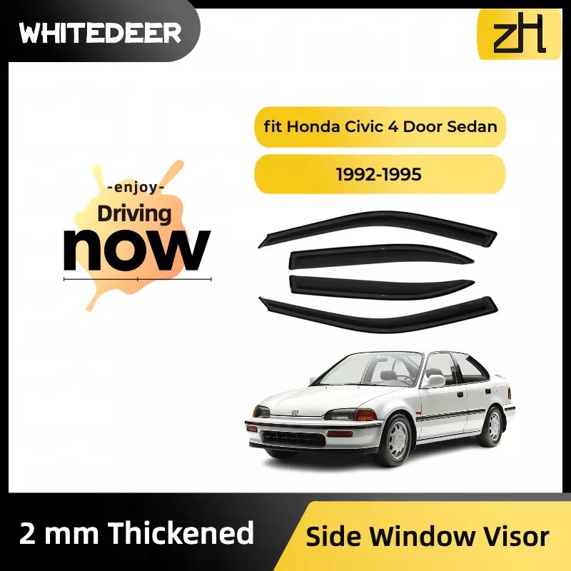 zh Fits 1992-1995 Honda Civic 4 Door Sedan JDM Vent