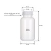 Parent Transparent Wide-Neck Bottles with Transparent Lids, 3 X, 500