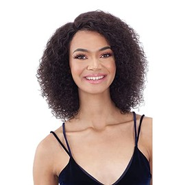 Mayde Beauty Human Hair 5" Lace and Lace Wig ATLANTIS CURL (NATURAL/DK)