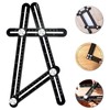 Ticfox Multi Angle Measuring Ruler Aluminum Alloy Template Layout Tool