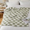 EMEMA Christmas Checkered Throw Blanket Microfiber Soft Cozy Fluffy Warm