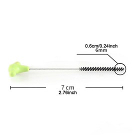 MagiDeal Pipe Cleaning Tool Flexible Bottle Brush Multipurpose Accessories 2.8inch Long for Coffee Makers, Green