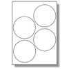 Label Planet® 4 Per Sheet, 25 Sheets (100 Round Labels).
