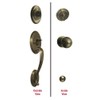 eBuilderDirect Antique Brass Lock Door Round Knob Handle Entry/Privacy/Passage/Dummy/Deadbolt 5765AB