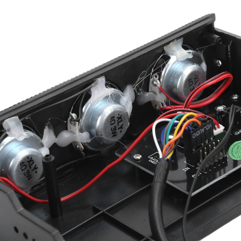 PC Front Panel Speaker Stereo Surround Computer Case Builtin Mic