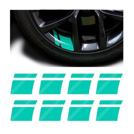 Mandark 24PCS Car Wheel Rims Decal Stripes, Reflective Vehicle Tire Rim Stickers for 18-21 Inch Wheels, Safety Auto Exterior Hash Stripe Sticker Decoration, Universal for SUV, Truck, RV (Green)