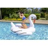 Poolmaster Jumbo Swimming Pool Float Rider, Swan, White Extra Large