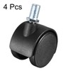 sourcing map Set of 4 swivel castors 1.5 inch nylon