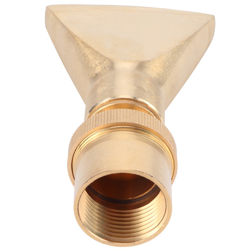 Brass Narrow Fan Jet Water Fountain Nozzle Spray Head Adjustable