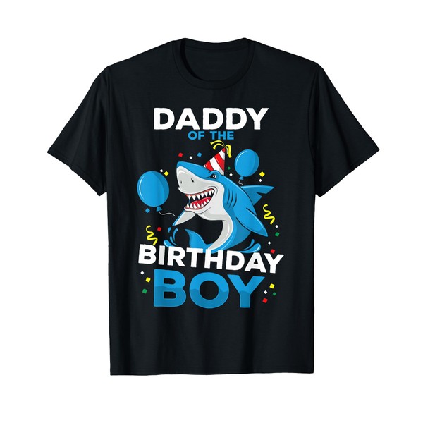 Daddy of The Birthday Boy Shark Ocean Theme Matching Family