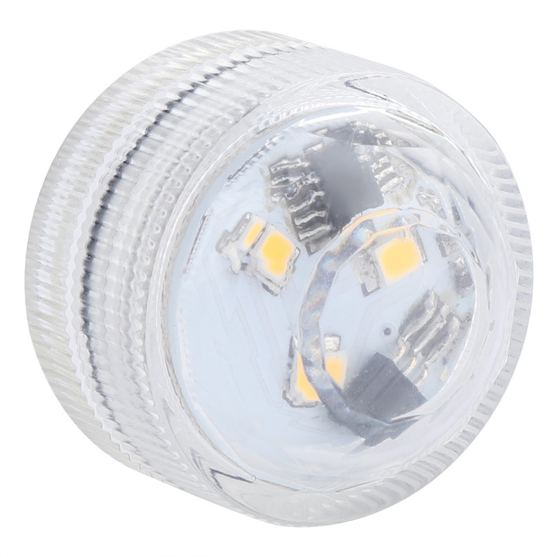 10pcs/ Set Round Waterproof LED Candle Light Submersible Remote Control(Warm