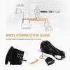 Wiring Harness 2 Lead, Auxbeam 12V 5Pin Rocker Switch with
