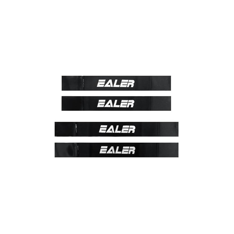 EALER Heavy Duty Hockey Shin Straps for Easy Use (Black)
