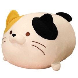 Cat Plush Pillow Fat Cat Stuffed Animals Plushie Pillows Toy Cats Sleeping Pillow Cute Kitten Plush Cushion Soft Plush Gift for Kids Girlfriend