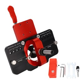 35mm Concealed Hinge Gauge Door Hinge Hole Drill Guide Drill Bit Set Aluminum Alloy Shelf Pin Drilling Jig Mounting Tool for Woodworking Door