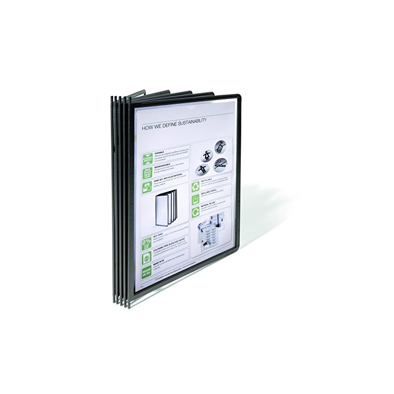 Durable Sichttafel Sherpa Panel Pin A4, 5 Stück, schwarz, 558201,