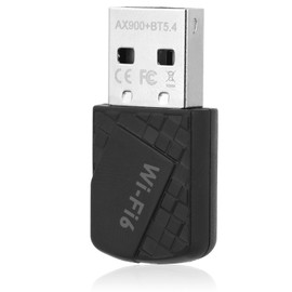 BTFO USB WiFi 6 Adapter for Laptop Desktop, 2-in-1 AV900 Wifi Dongle Dual Band 2.4/5GHZ with Bluetooth 5.3 Dual Band Wireless Internet Network Plug AND Play for PC/Laptop/Desktop Support Win11/10/7