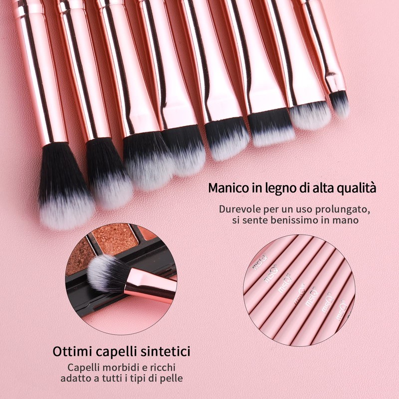 MSQ Eyeshadow Brush Set 8 Pieces Eye Make Up Brush