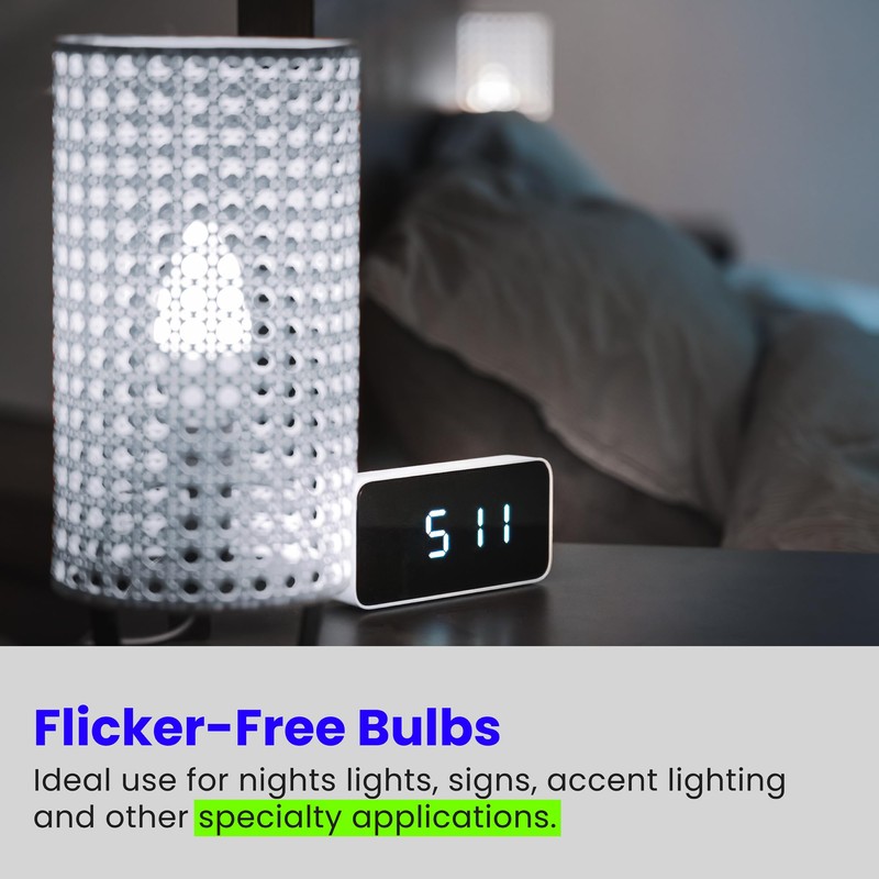 Feit Electric C7 Indoor LED Night Light Bulbs, 7W Equivalent,