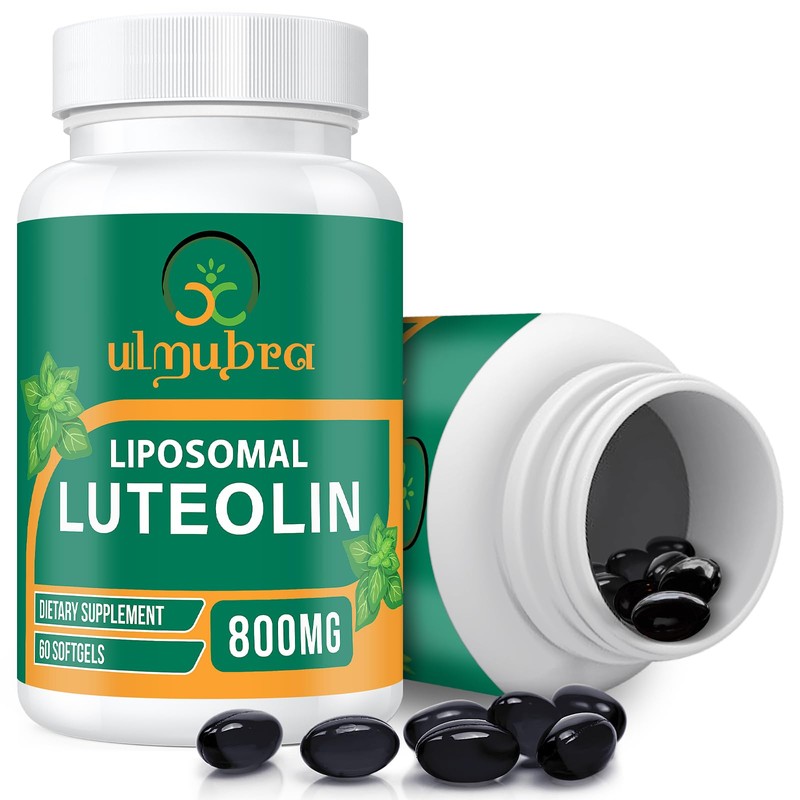 Ulmubra 800 MG Liposomal Luteolin Supplement - Maximum Absorption, Premium