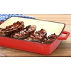 Eternal Living Enameled 13" Cast Iron Baking Pan Rectangular Lasagna