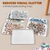 Nariolar 11.5 x 8.3 in Puzzle Sorting Trays Stackable, 6-Pack