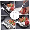 OSALADI Fruit Engraving Blades: 2pcs Stainless Steel V- Shape Fruit