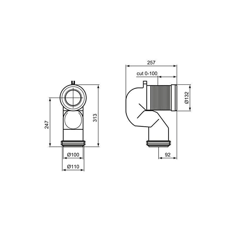 Ideal Standard T002667 Toilet Connection