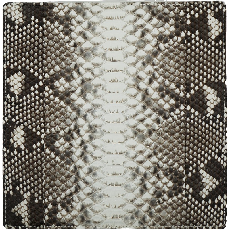 Bliss Leather, Genuine Diamond Python, Snakeskin Long Wallet, Bi-fold, Genuine