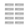 10Pcs Coupling Nut Female Thread Round Rod Connector 304 Stainless