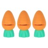 Opexicos 3Pcs Multifunctional Sharpening Stone Quick Sharpener Cute Carrot Mini