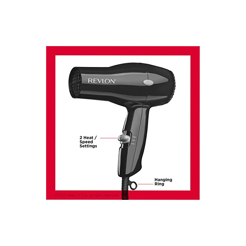 Revlon - Secador turbo Rvdr5034 1875 W, 2 velocidades, negro