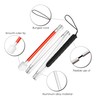 Blind Cane Stick - Mobility Reflective Red-White Foldable Walking Baston