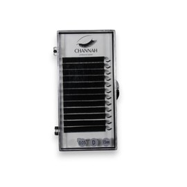 Blíster Extensión de pestañas, AUTO FLORACION, EASYFAN, AUTOFAN, eyelash extension, fibras, ligeras, suaves, naturales (0.05D-15mm, mate black)